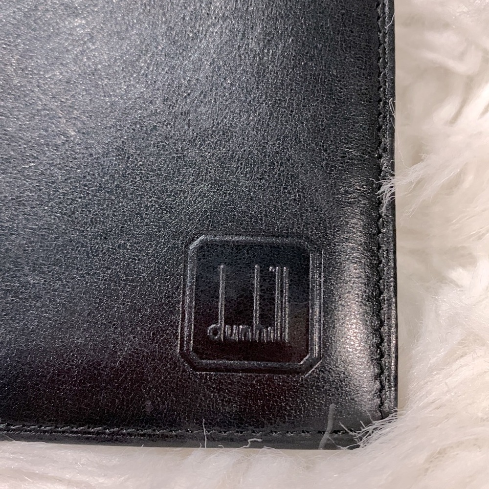 DUNHILL Wallet Black Leather Bifold